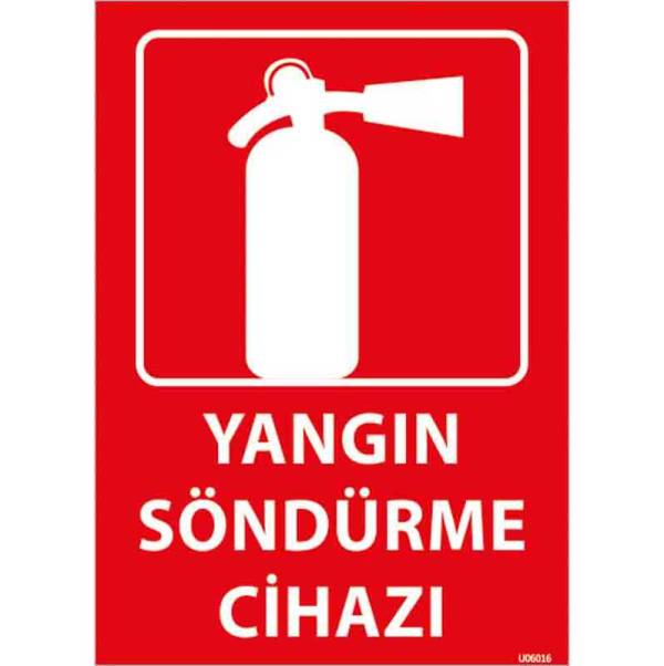 Yangın Söndürme Cihazı Levhası